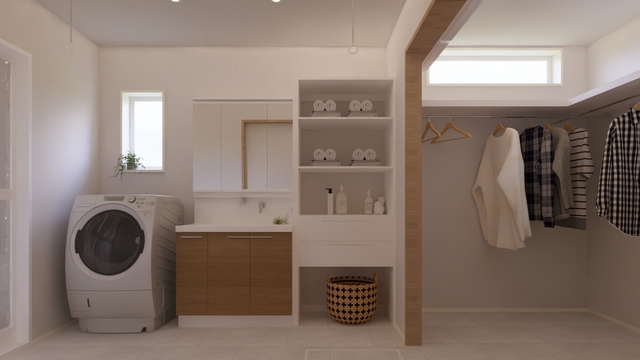 二世帯をやさしくつなぐ、平屋の住まい【久米南町下弓削】のメイン画像