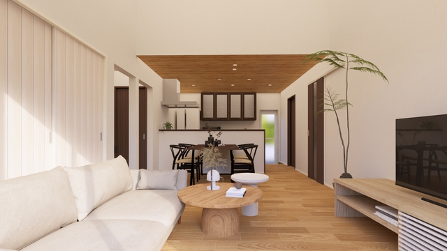 家族の時間が広がる、  開放的でのびやかな住まい【鏡野町香々美】のメイン画像