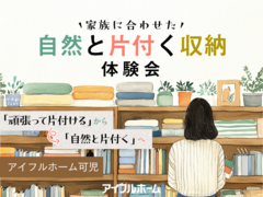 【可児店】家族に合わせた自然と片付く収納体験会のメイン画像