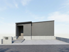 【三重郡川越町】中庭を囲む、ロの字型の平屋のメイン画像