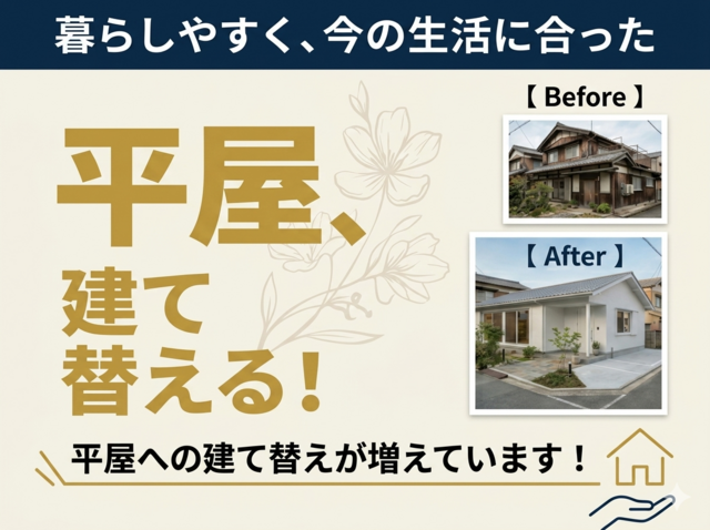 平屋への「建て替え相談会」のメイン画像