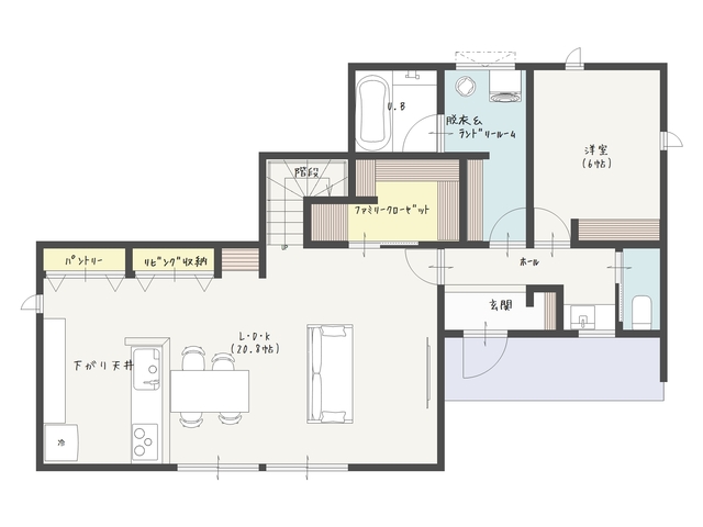 〚OPEN HOUSE〛子育てを楽しむ省エネでオシャレな暮らしの間取り画像
