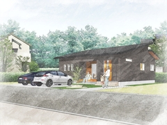 木目調タイルが彩る未来を見据えた平屋の住まい見学会のメイン画像