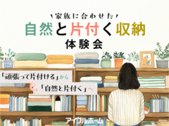 【相馬店】家族に合わせた自然と片付く収納体験会のメイン画像