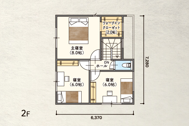 筑西市玉戸 モデルハウス見学会の間取り画像