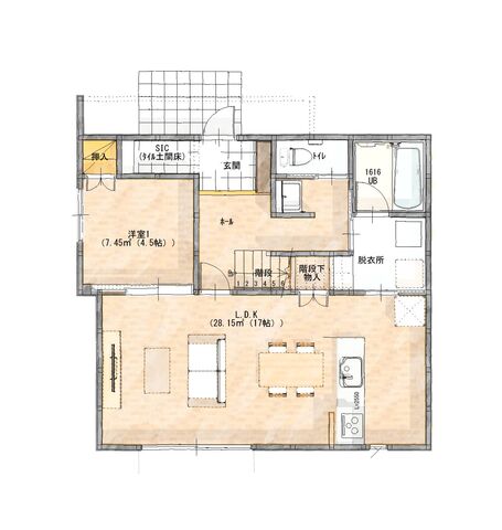 【中区倉田】２日間限定！完成見学会開催の間取り画像