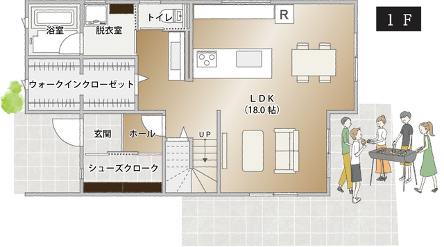 【新規3LDKモデルハウス】家事ラクを実現する住まいを体感できます！の間取り画像