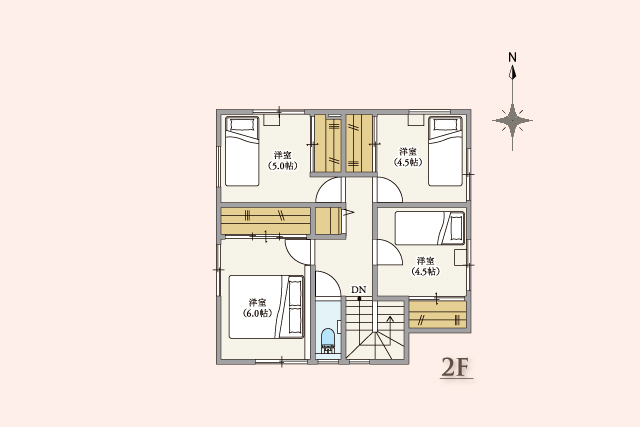 鳥取市桜谷 1/24・25 実例完成見学会の間取り画像