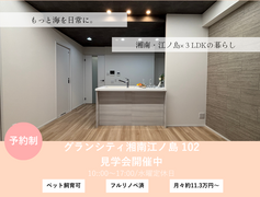 海を日常に。～湘南・江ノ島×３LDKの暮らし～【グランシティ湘南江ノ島 102】のメイン画像