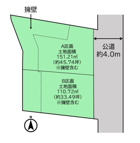 ヒューマンビレッジ柏市かやの町新規土地分譲の間取り画像