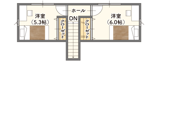 花巻市 天下田　オーダーメイド分譲住宅 完成見学会の間取り画像