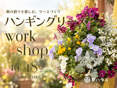 秋を彩るリースづくり❁ハンギングリースworkshopのメイン画像