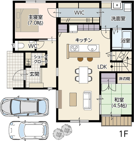 お客様宅訪問会　真庭市S様宅の間取り画像