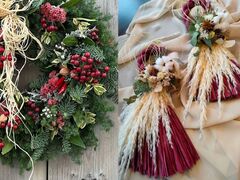 《武雄市武雄町》　フラワーワークショップ　クリスマスリースorしめ縄づくりのメイン画像