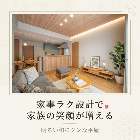 【中西郷】家事は最短、時間はゆっくり　平屋見学会のメイン画像