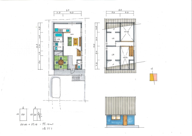 サイエンスホームの木の家をお譲りします！【城山2丁目　2階建て　3LDK】の間取り画像