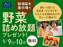 新潟桜木展示場　「野菜詰め放題」プレゼントのメイン画像