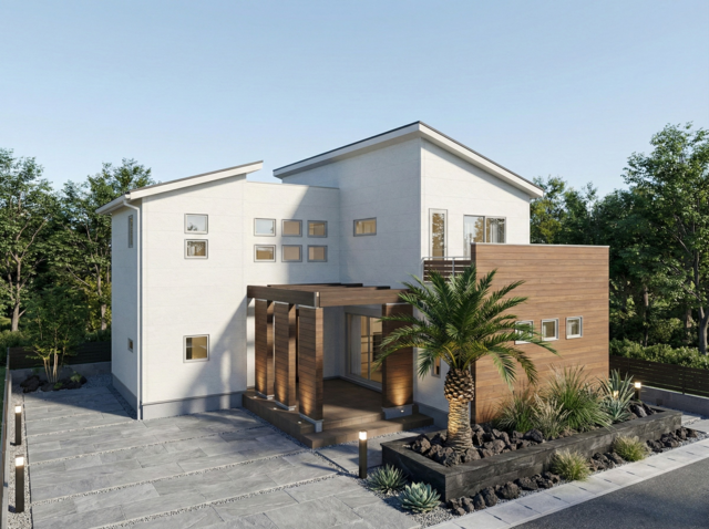 【ひたちなか市高場】南国リゾート風のお家【完成見学会】のメイン画像