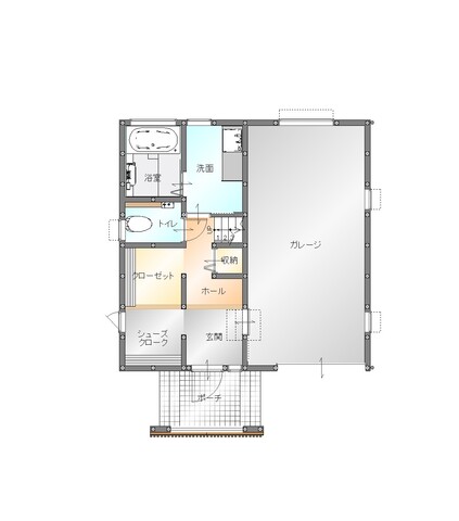 【茨城県つくば市】大人の秘密基地。ガレージ×スキップフロアの家見学会【BinO】の間取り画像