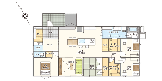 小林市南西方🏠🎉モデルハウスグランドオープン！ジャパンディスタイルの平屋🌿🪵の間取り画像