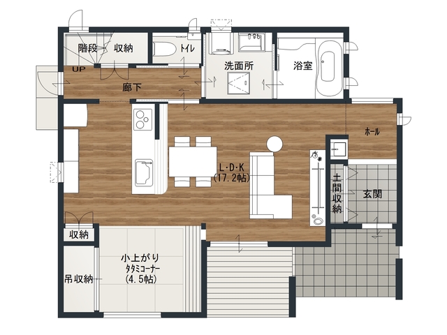 【迷ったらココ‼】アイフルホーム宇部店モデルハウス見学会の間取り画像