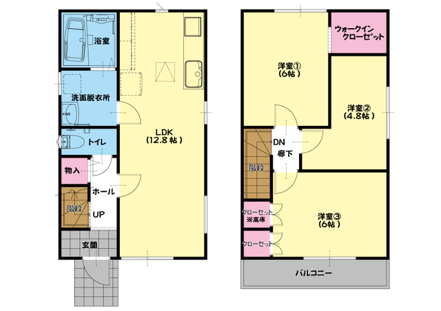 【限定1棟】倉敷中庄！完成見学即売会！の間取り画像