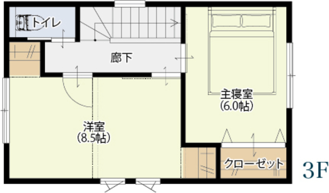 玄関から広々！3階建てモデルハウス内覧会の間取り画像
