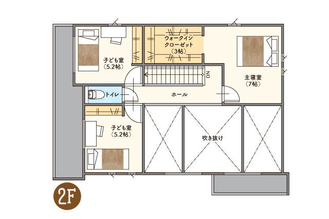 白河市旭町　11/1㊏・2㊐・3㊊　お施主様邸の完成見学会の間取り画像