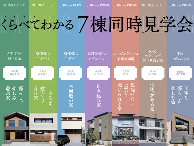くらべてわかる7棟同時見学会 in 倉敷・岡山のメイン画像
