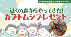 ワークショップ【埼玉県さいたま市】「近くの森からやって来た！」お子さまにカブトムシプレゼント！のメイン画像