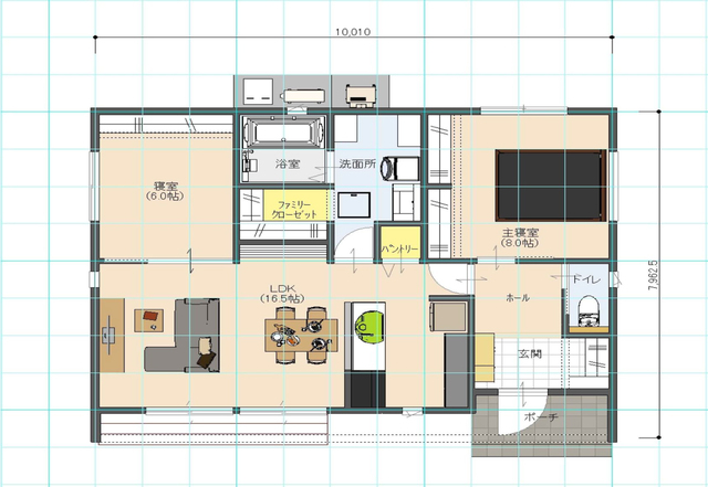 【謹賀新年】★特別価格★平屋の家モニターキャンペーン！1490万円(税別)～の間取り画像