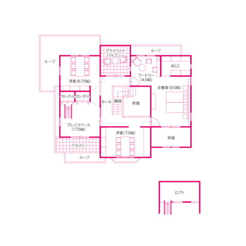 【18棟同時見学会】那須塩原展示場の間取り画像