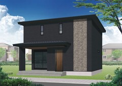 大きなテラスとLDKがつながるモダンデザインの家　完成見学会のメイン画像