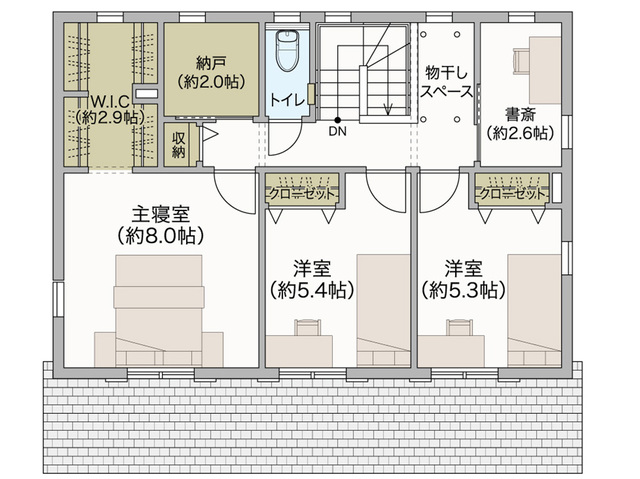 【分譲情報】福島県伊達市建売住宅の間取り画像