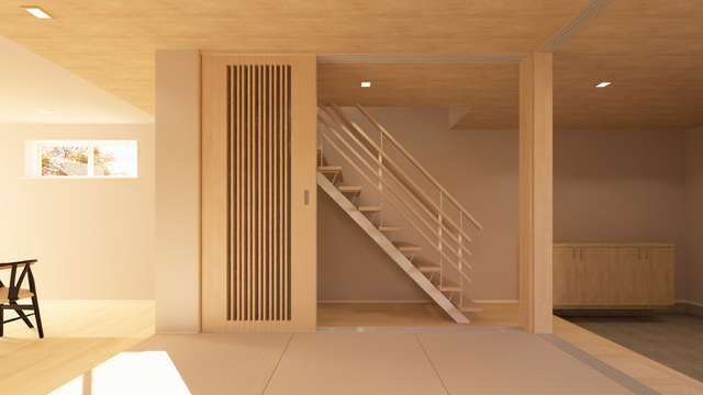 〈福山市神辺町〉「ジャパンディ×スキップフロア」のお家 のメイン画像