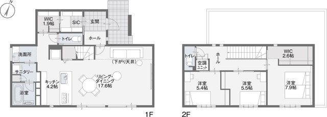《新春分譲フェア》プライムライフテラス岡山２８号地の間取り画像