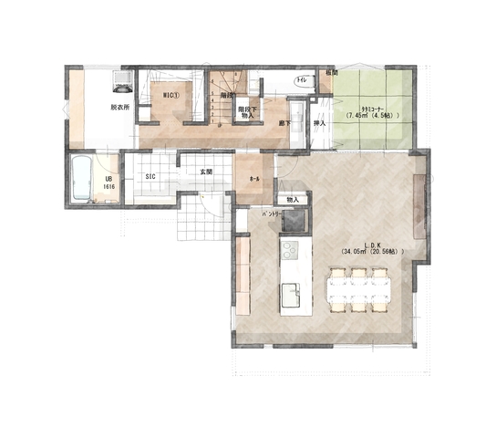 【瀬戸内市長船】２日間限定！完成見学会開催の間取り画像