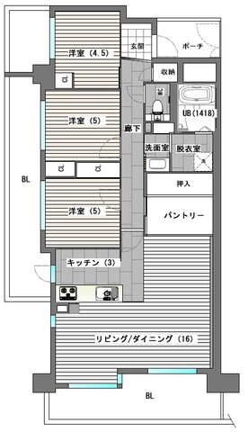 現地販売会【レジオン八尾1406】　不動産の間取り画像