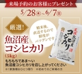 新潟県央展示場　ご来場予約フェア『魚沼産コシヒカリ』プレゼントのメイン画像