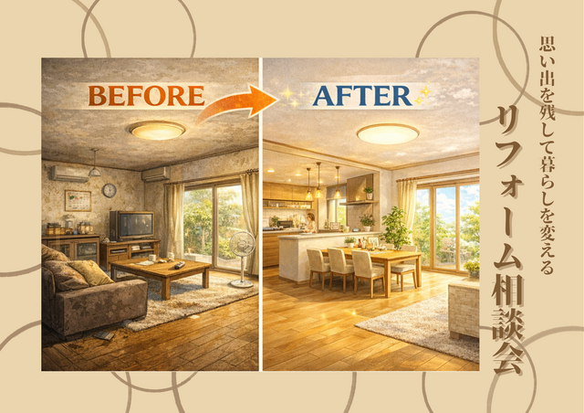 ３月【リフォーム】思い出を残して暮らしを変えるリフォーム相談会のメイン画像