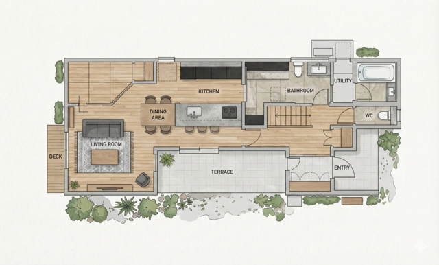 【田原本町三輪町】田原本駅徒歩５分！モデルハウス分譲中　分譲地は残り１区画の間取り画像
