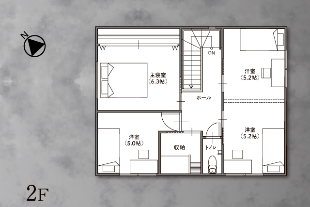 三井郡大刀洗町山隈 11/16・17【ご予約優先】 11/18～24【WEB予約制】 実例完成見学会の間取り画像