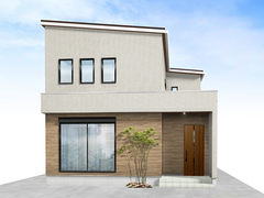 【羽島郡】開放感のあるコの字設計の住まいのメイン画像