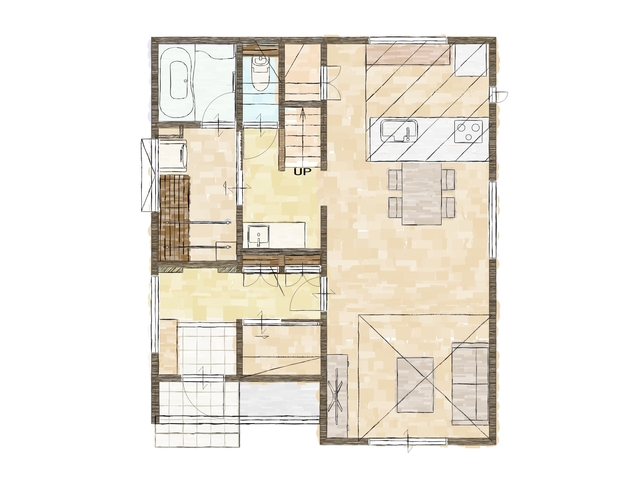 【多賀城市下馬2丁目】完成現場見学会 開催の間取り画像