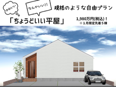 １月先着5棟限定【なんかいい平屋】のメイン画像
